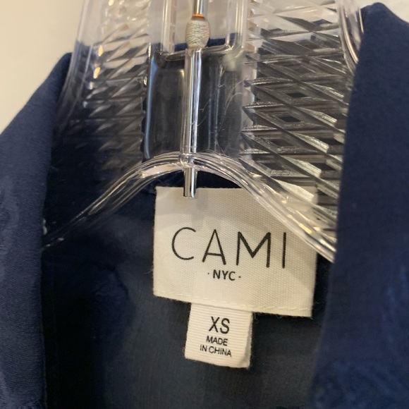 CAMI NYC - semi sheer tie front blouse - Picture 3 of 11